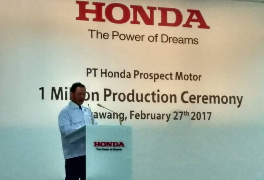 produksi 1 juta unit Honda