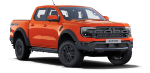 mobil ford ranger raptor oranye